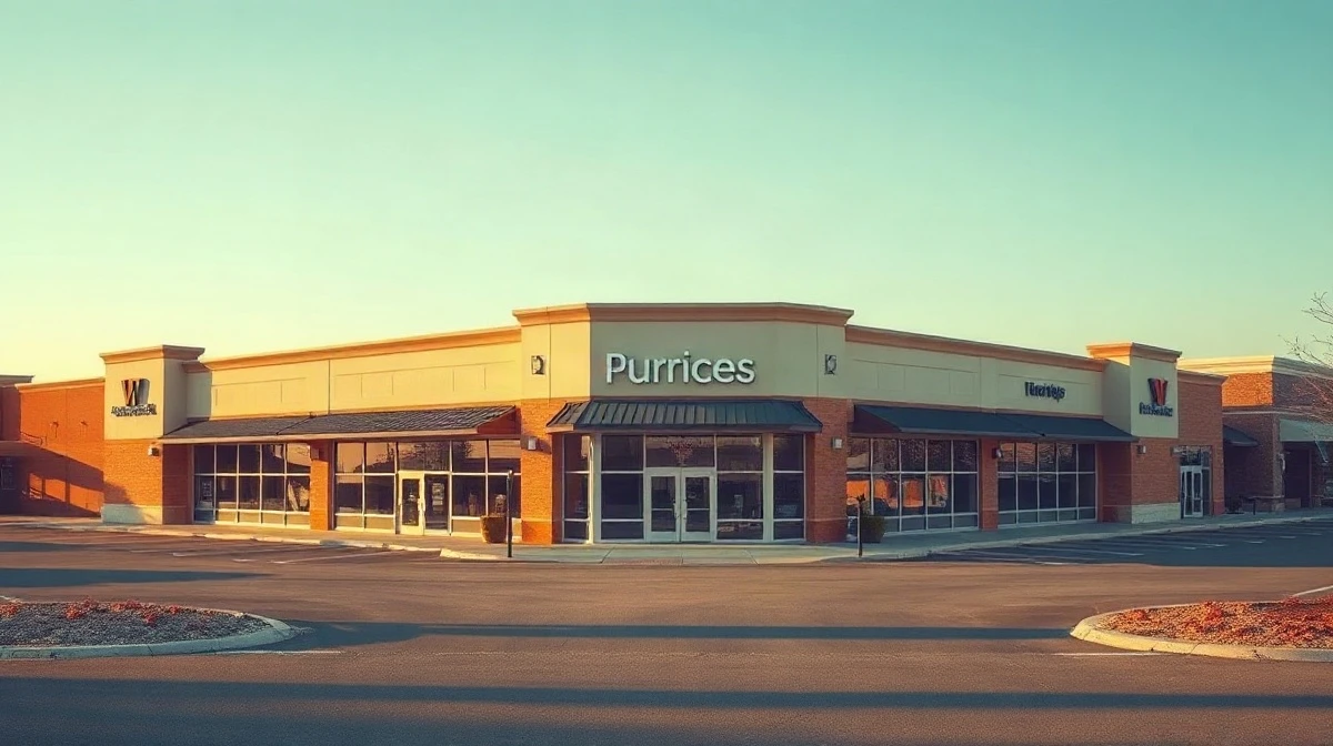 Modern retail property representing Alpine Income Property Trust real estate holdings