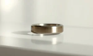 Circular Ring 3 Pro smart ring with titanium finish on a clean surface