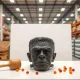 Chocolate Frankenstein head sold at Costco with mallet and gummy candies