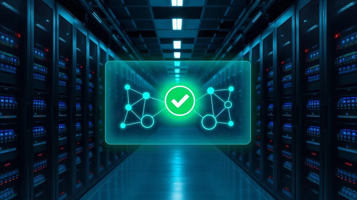Empirik's AI-driven infrastructure monitoring dashboard in a data center