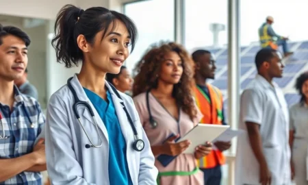 Nurse practitioner and solar panel installers representing fastest-growing U.S. jobs through 2035