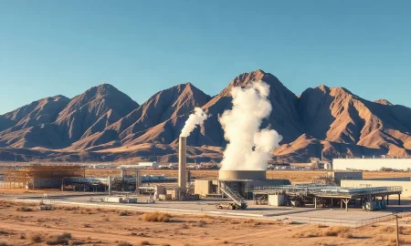 Aerial view of Fervo's Cape Station geothermal power plant in Utah