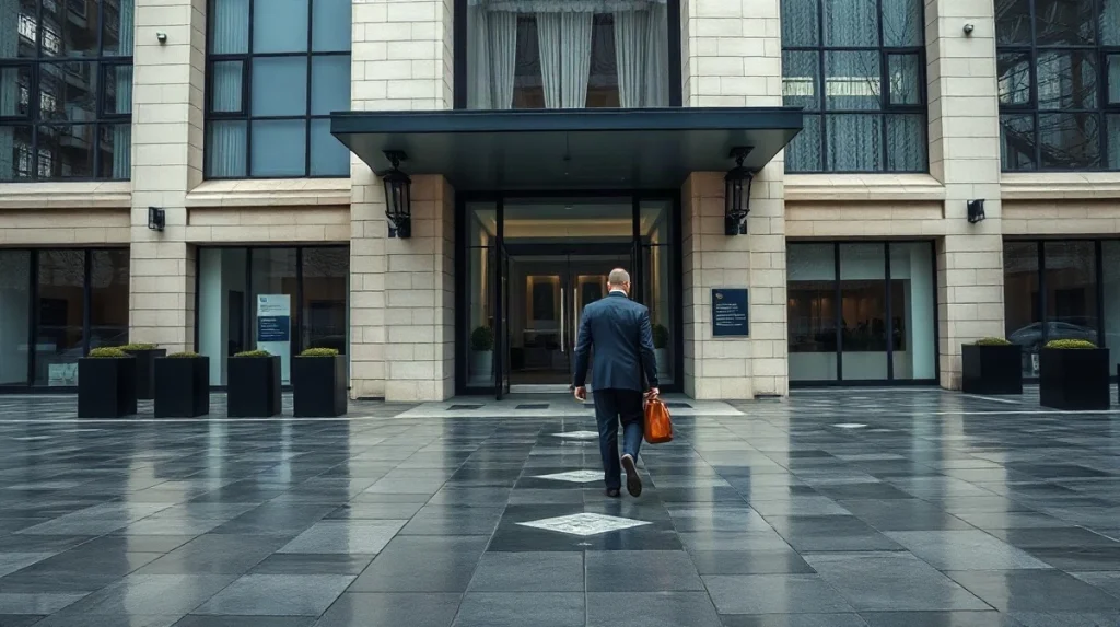 Paris headquarters of the OECD on an overcast morning as UK growth forecasts are revised upward