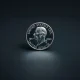 Close-up of the new 2026 President Donald J. Trump $1 coin from the U.S. Mint.
